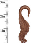 2G Organic Wood Leaf in the Wind Hand Carved Hanger Set