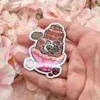 Chocolate Fountain Princess Bon-Bon ~ Metallic Sticker