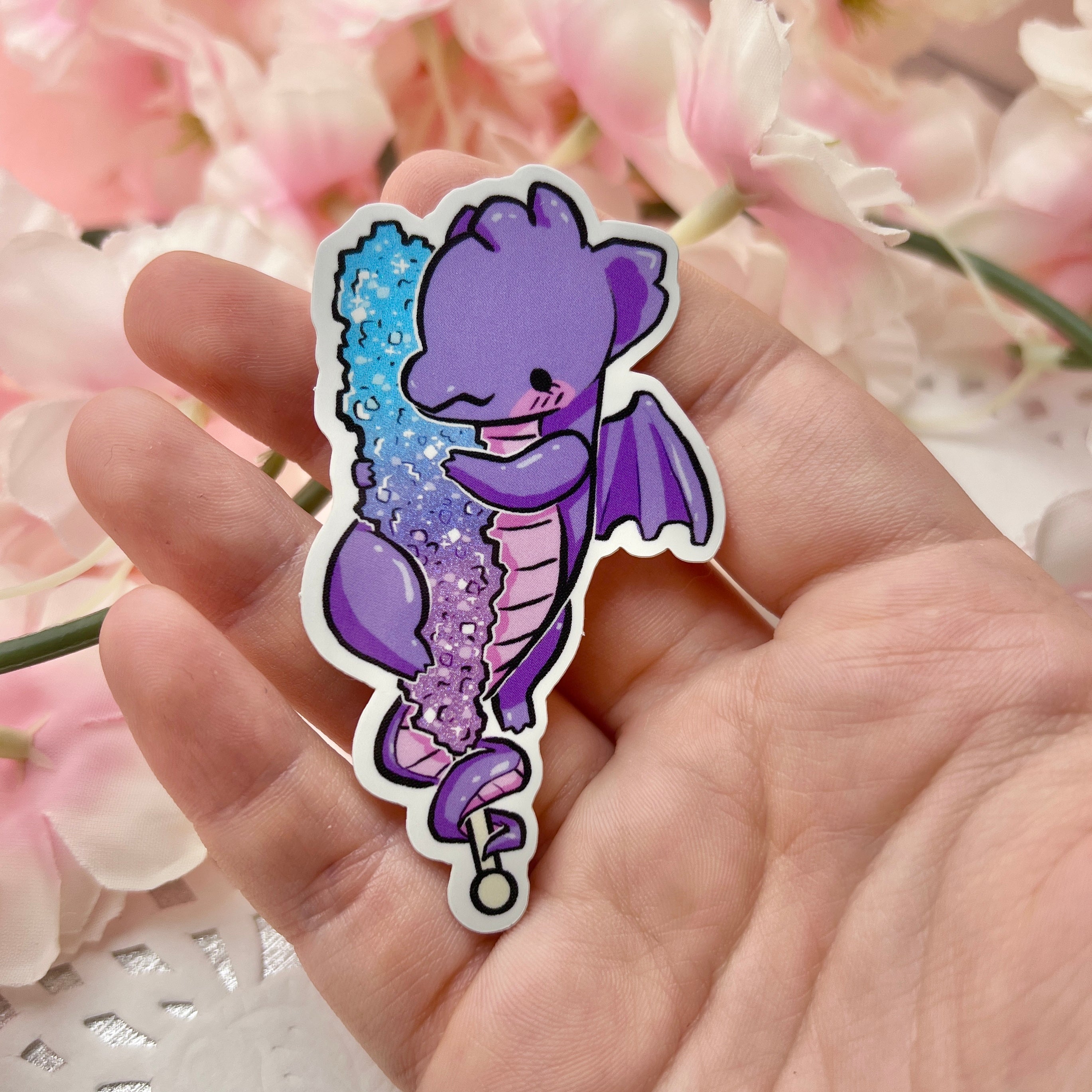 Rock Candy Dragon ~ Pixie Dust Glitter Sticker
