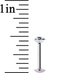 16G 5/16 Handmade Labret Created with Crystals 4mm