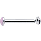 18G 5/16 Handmade Labret Created with Crystals 2.5mm