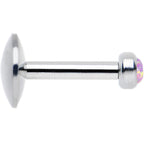 1/4 Steel 2.5mm Synthetic Pink Opal Internal Thread Tragus Earring