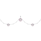 38 Pink Accent Tree of Life Charm Dangle Belly Chain