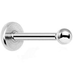 18G 5/16 2mm Steel Ball Internally Threaded Labret Monroe Tragus