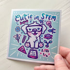 "Cutie in STEM" Puppy ~ Shimmer Print