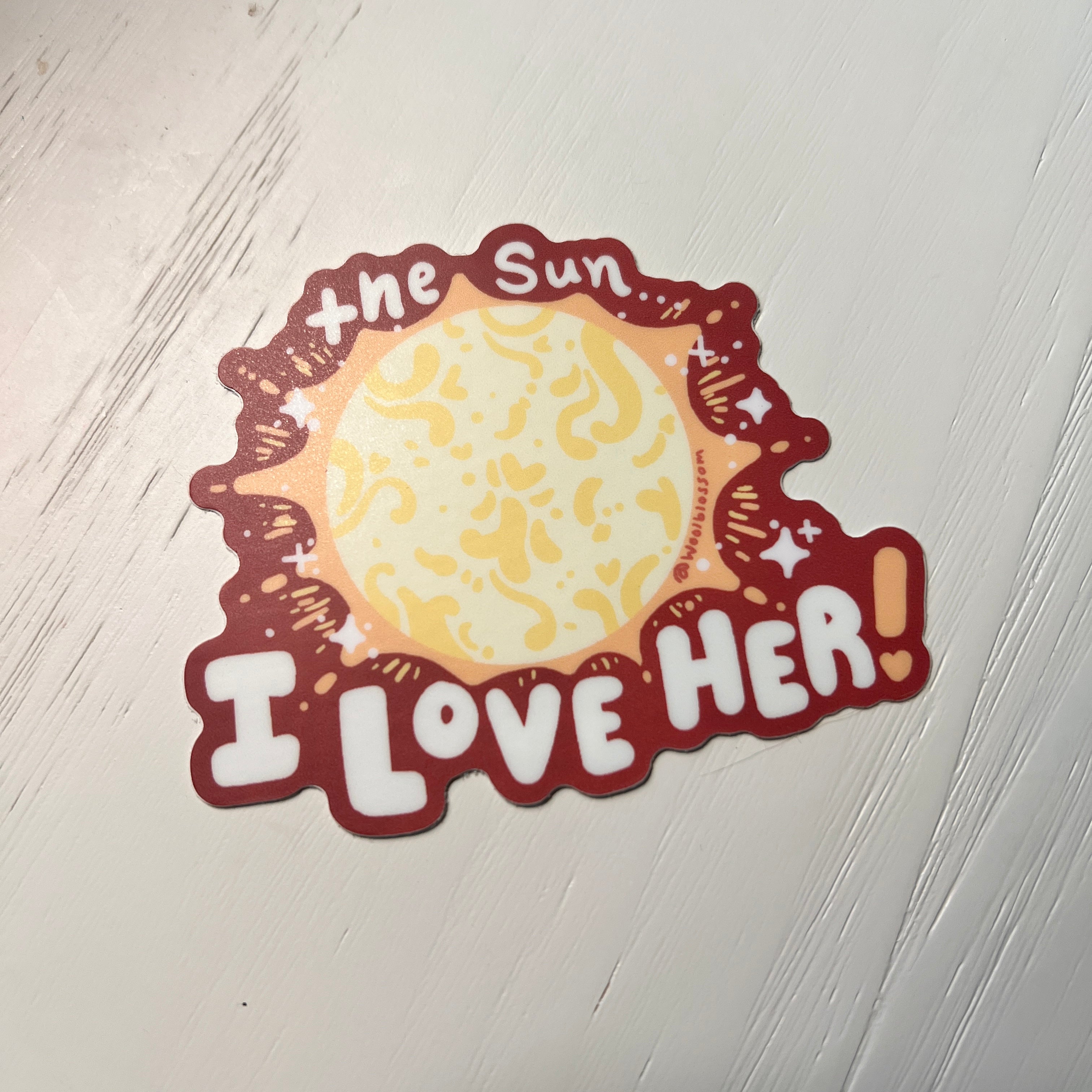I Love the Sun! ~ Sticker