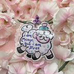 I am Cringe but I am Free ~ Glitter Acrylic Keychain Charm