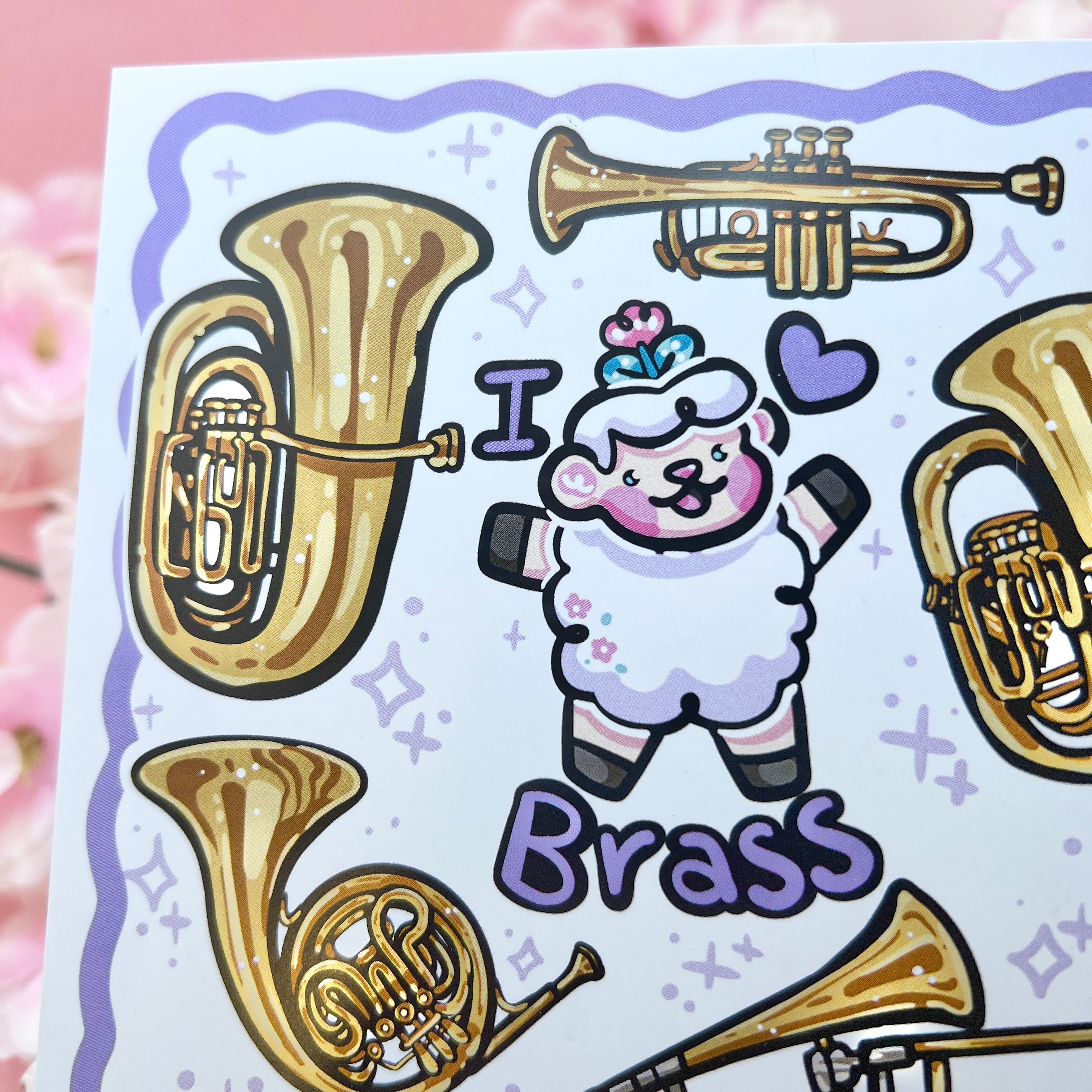 "I Love Brass!" Instruments Sprout ~ Print
