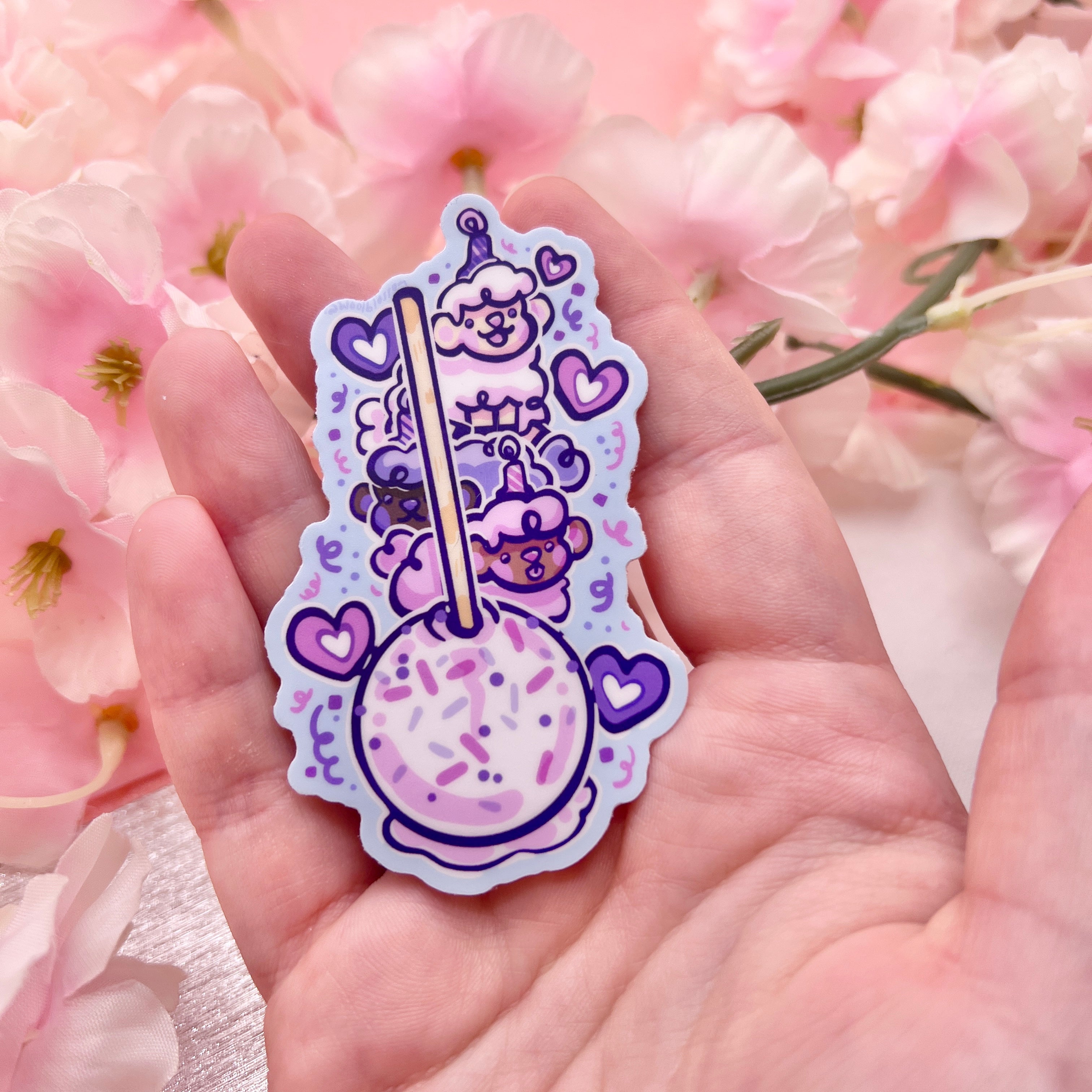 Cake Pop Sprout Sheep ~ Sticker