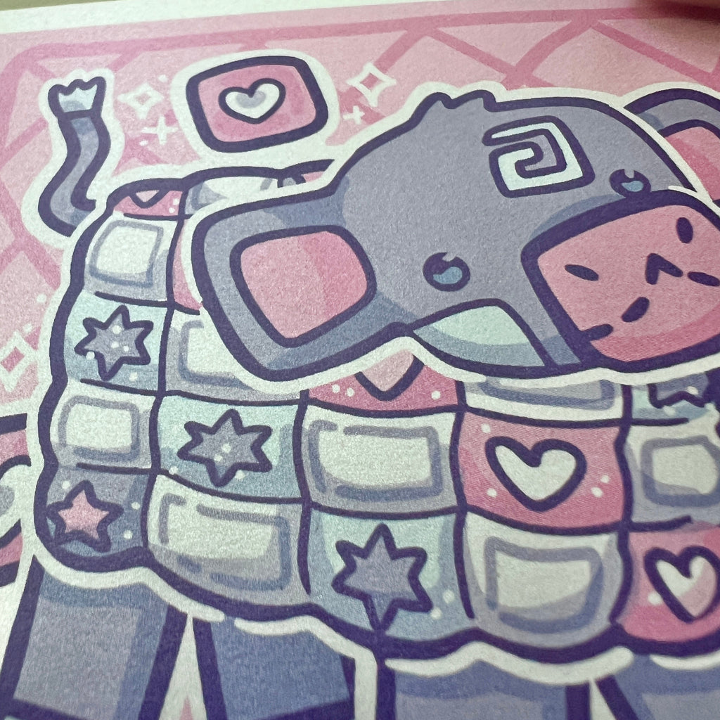 Patchwork Cow ~ Shimmer Print