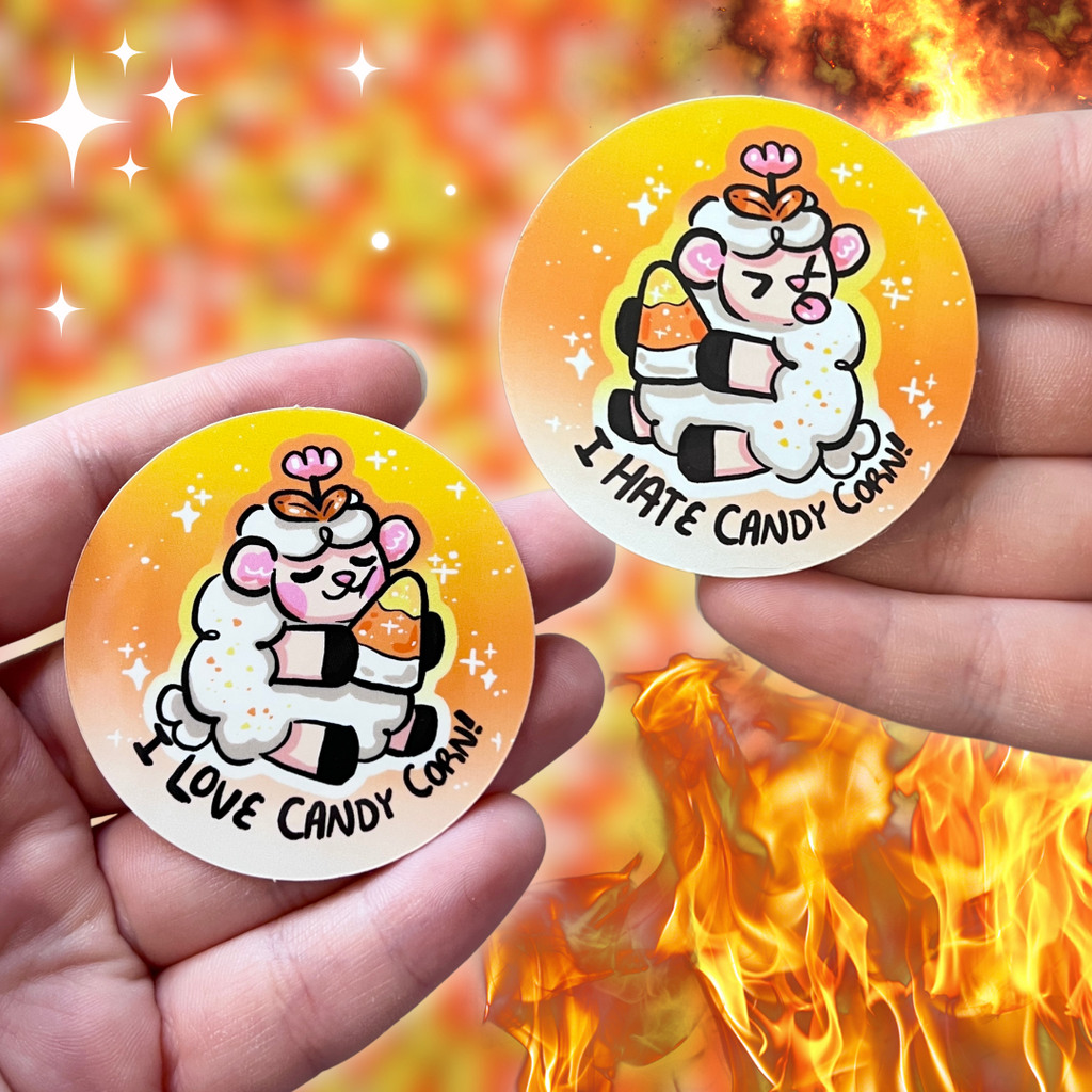 I (Love or Hate) Candy Corn, Sprout ~ Stickers