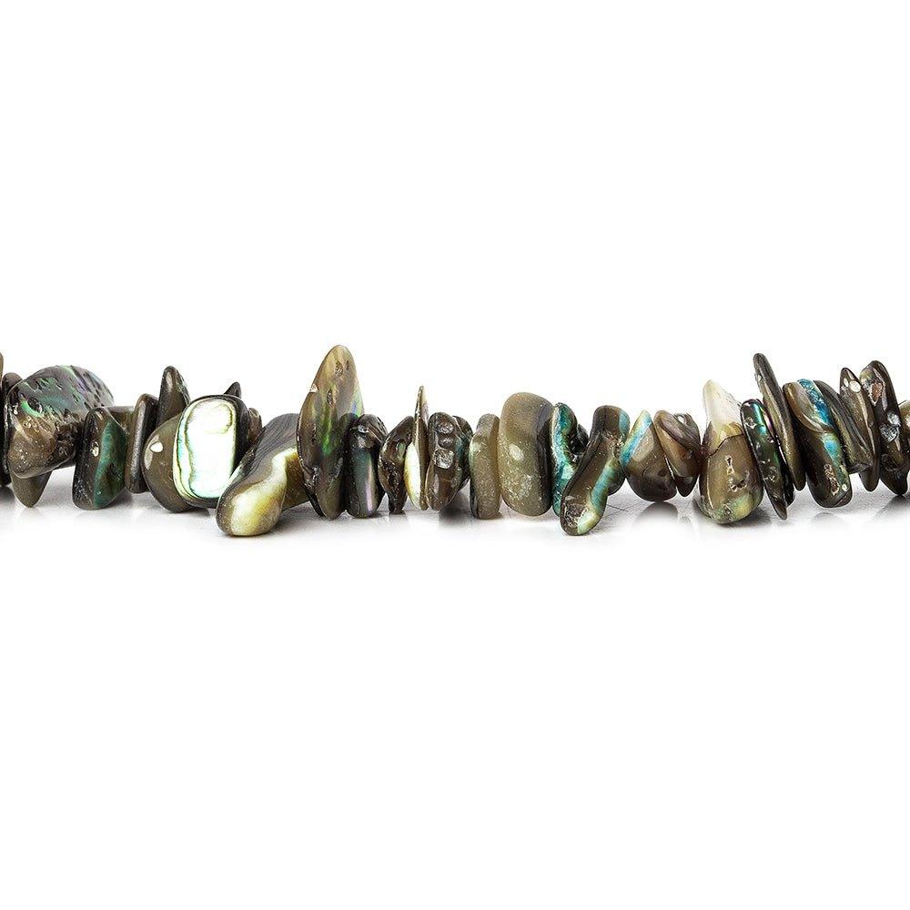 5mm - 10mm Mother of Pearl Chip Beads, 14 inch