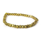 5mm Brass Circle Cut Rounds 8 inch 49 beads