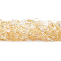 5mm Citrine Faceted Coin Beads 14 inch 66 pieces