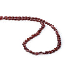 5mm Garnet Faceted Heart Beads, 14 inch