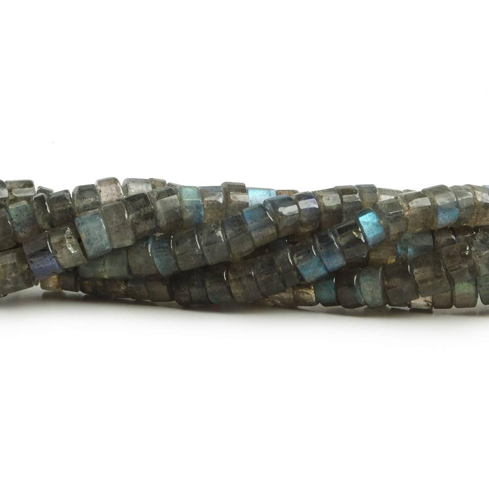 5mm Labradorite Faceted Heishi Beads 14 inch 126 pieces