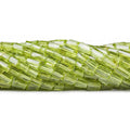 5mm Peridot Faceted Tube Beads, 14 inch