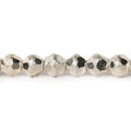 5mm Sterling Silver Plated Brass Faceted Stardust Rounds 8 inch