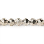 5mm Sterling Silver Plated Brass Faceted Stardust Rounds 8 inch