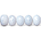 6-8mm Blue Chalcedony Faceted Rondelle 16 inch 76 beads