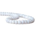 6-8mm Blue Chalcedony Faceted Rondelle 16 inch 76 beads