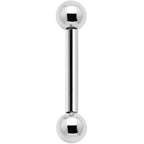 16G 5/16 Grade 23 Titanium 3mm Ball Internally Threaded Barbell