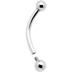 16G 3/8 Grade 23 Titanium 3mm Internally Threaded Eyebrow Ring
