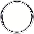 16G 1/2 Solid G23 Implant Grade Titanium Hinged Segment Ring