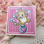 Bubble Circus Tiger ~ Shimmer Print
