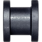 Brown Matte Silicone Screw Fit Tunnel Plug Set 6mm to 25mm