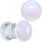 White Glass Radical Radiance Double Flare Plug Set 5mm to 19mm