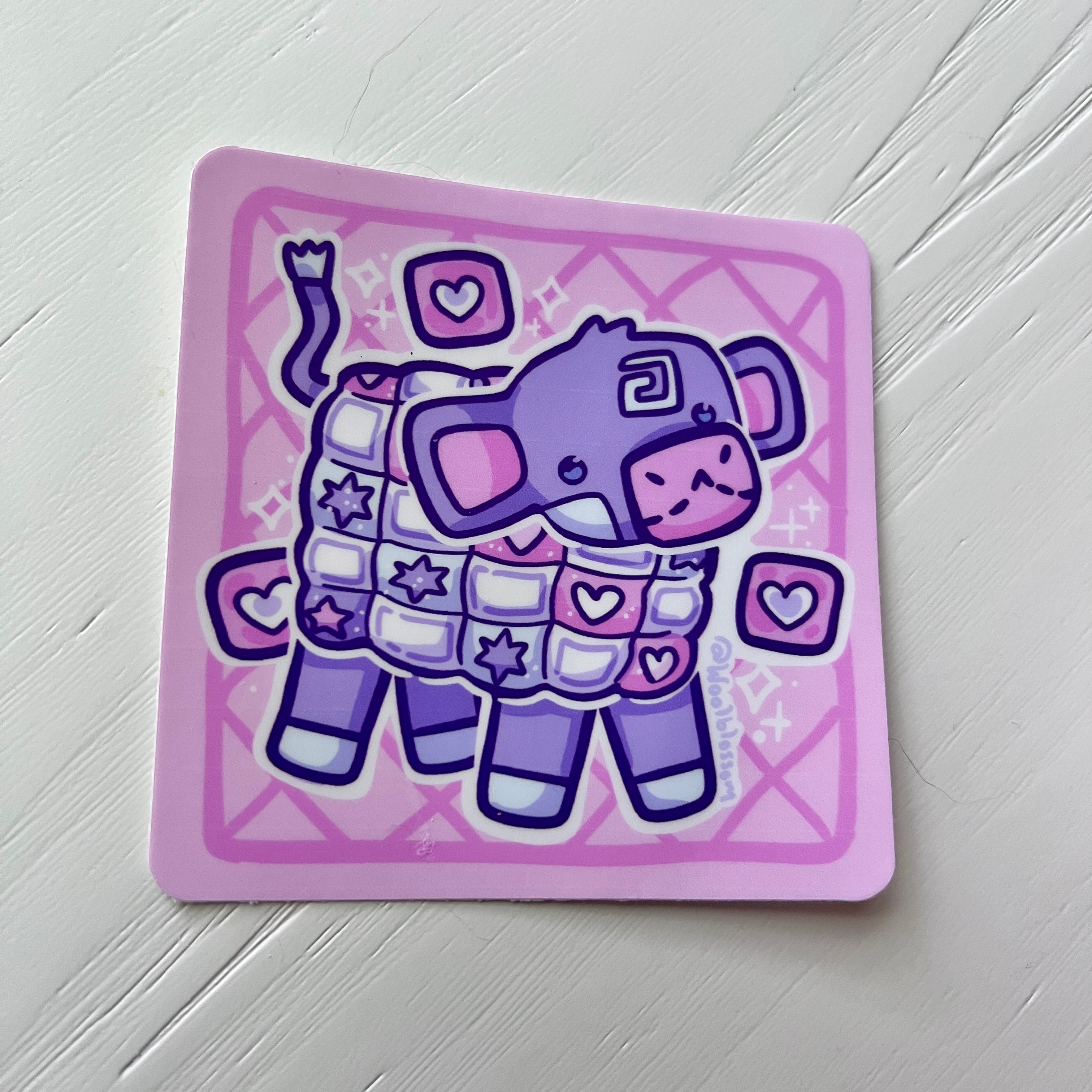 Patchwork Cow ~ Sticker