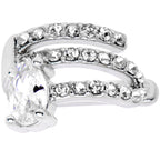 Clear Gem All Of The Bling None Of The Commitment Non Pierced Ear Cuff