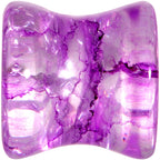 Cosmic Violet Shattered Glass Saddle Plug Set 6mm to 16mm