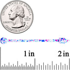 14G Pink White Blue Make A Point Industrial Barbell 38mm