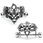 14G 9/16 Dueling Elephants Nipple Shield Set