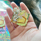 Angel Kitty Cheesecake Celebration ~ Enamel Pin