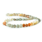 6.5-7mm Multi Color Moonstone Faceted Coin Beads, 15in - 61pcs