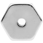 8G Geometric Hexagon Screw Fit Tunnel Plug Set