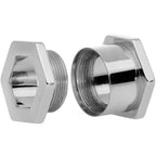 1/2 Geometric Hexagon Screw Fit Tunnel Plug Set