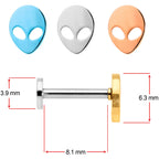 16G 5/16 All About Aliens Cartilage Tragus Set of 4