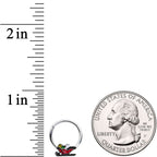16G 3/8 Santa's Sleigh Ride Hinged Segment Ring