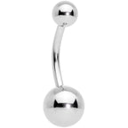 Clear Gem Red Holiday Gift Ornament Belly Ring Set of 4