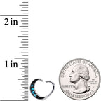 16G 3/8 Blue Gem Open Right Heart Closure Ring