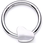 16G 3/8 I Heart My Piercings Hinged Segment Ring