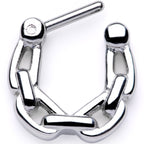 16G 1/4 Chain Link Hinged Septum Clicker