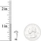 16G 5/16 Alien Spacecraft UFO Curved Eyebrow Ring