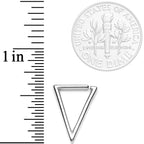 16G 5/16 Tasteful Geometric Triangle Closure Ring