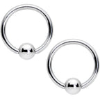 14G 7/16 1/2 Aqua Gem Flowers BCR Barbell Nipple Ring Set of 4