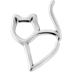 16G One Cool Kitty Cat Closure Ring